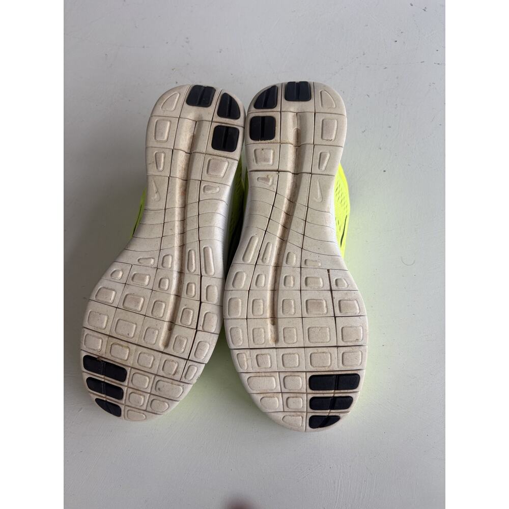 Nike Free RN Flyknit Running Shoes Womens Size 9 Volt Yellow 580392-700 Used - Picture 7 of 7